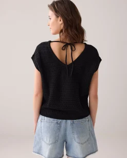 Online Ajour boxy top Oberteile & T-shirts