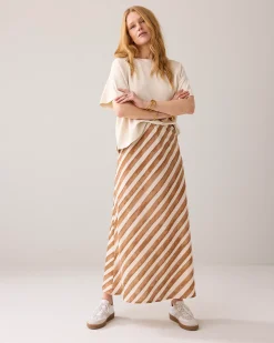 New Ankle-length linen-blend skirt Röcke