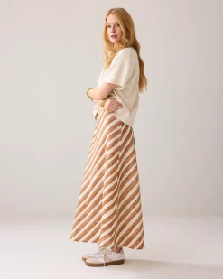 New Ankle-length linen-blend skirt Röcke