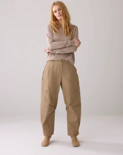 New Barrel-fit trousers with puff effect Hosen & Jumpsuits