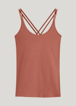 Sale Basic singlet with braided straps Oberteile & T-shirts