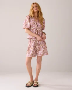 Best Blouse jacket with botanical print Blusen