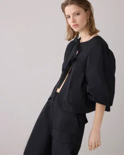 Best Blouse jacket with bow fastening Blusen