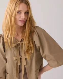 Best Blouse jacket with bow fastening Blusen