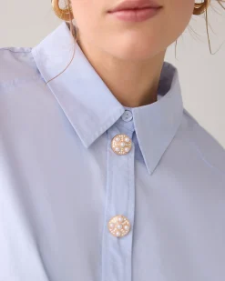 New Blouse with fancy buttons Blusen