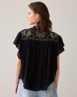 Discount Blouse with flounce sleeves Blusen