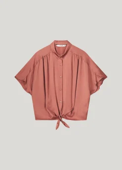 Sale Boxy blouse with bow detail Blusen