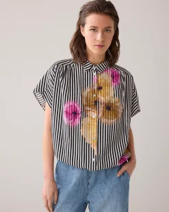 Best Boxy blouse with flower pattern Blusen