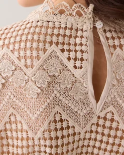 Fashion Boxy lace top Oberteile & T-shirts|Blusen