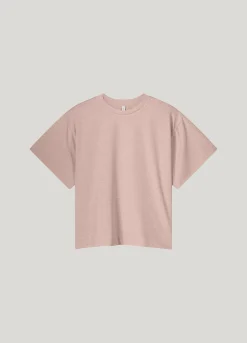 Outlet Boxy top in lurex jersey Oberteile & T-shirts