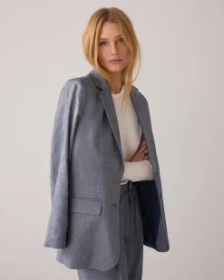 Hot Boyfriend blazer in a linen blend Blazer & Jacken