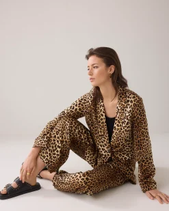 Discount Boyfriend blazer panther print Blazer & Jacken