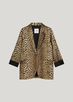 Discount Boyfriend blazer panther print Blazer & Jacken