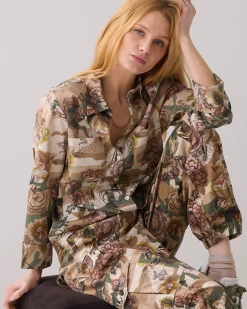 Outlet Camouflage shirt blouse Blusen