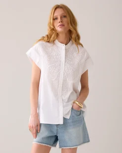 Fashion Crispy poplin blouse Blusen