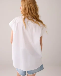 Fashion Crispy poplin blouse Blusen