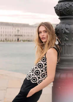 Clearance Crocheted boxy top Oberteile & T-shirts