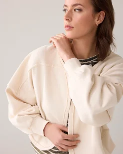 Outlet Cropped sweat jacket Pullover & Westen