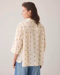 Online 3D blouse with flowers Blusen