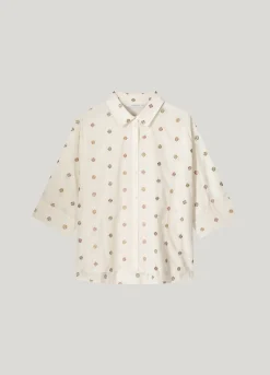 Online 3D blouse with flowers Blusen