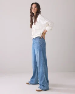 Sale Denim palazzo trousers Jeans|Hosen & Jumpsuits