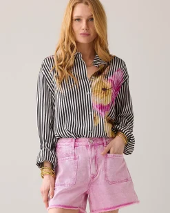 Outlet Denim short faded Shorts