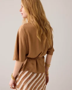 Online Feminine V-neck top Oberteile & T-shirts