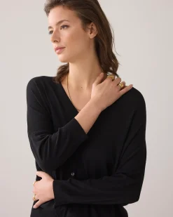Outlet Fine-knit cardigan Pullover & Westen