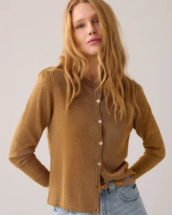 Clearance Fine-knit cardigan with lurex Pullover & Westen