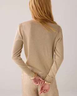 Best Fine-knit cardigan with lurex Pullover & Westen