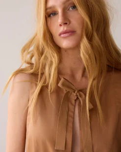 Sale Fitted gilet with bow fastening Blazer & Jacken