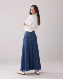 Best Flared denim skirt Röcke