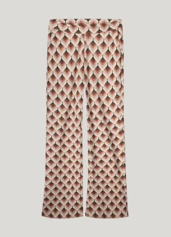 Discount Flared trousers graphic jacquard Hosen & Jumpsuits