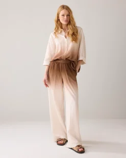 Online Flowy dip-dye trousers Hosen & Jumpsuits