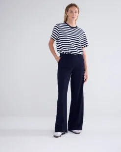 Outlet Flowy wide-leg trousers Basics
