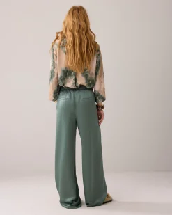 New Glanzende lange broek Hosen & Jumpsuits