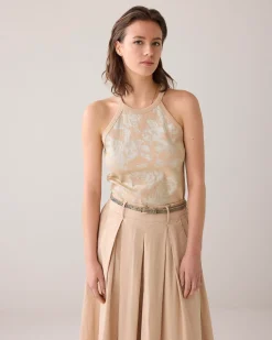 Hot Halter top with floral print Oberteile & T-shirts