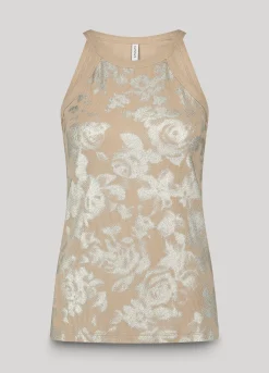 Hot Halter top with floral print Oberteile & T-shirts