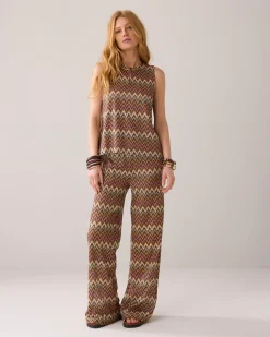 Hot Jacquard zigzag top Oberteile & T-shirts