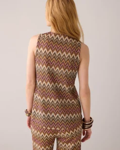 Hot Jacquard zigzag top Oberteile & T-shirts