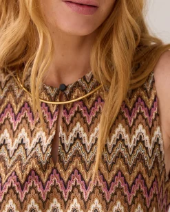 Hot Jacquard zigzag top Oberteile & T-shirts