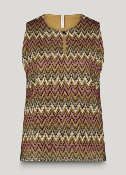 Hot Jacquard zigzag top Oberteile & T-shirts