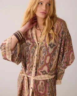Clearance Kimono dress with belt Kleider