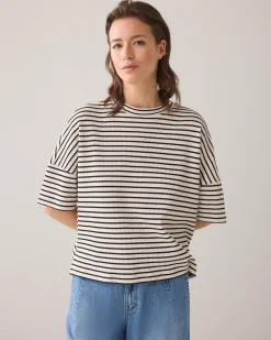 Hot Knitted top with stripes Oberteile & T-shirts