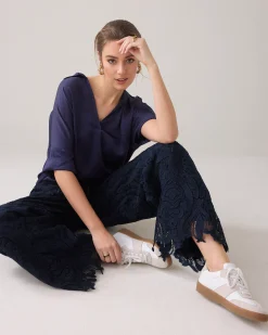 Online Lace lined trousers Hosen & Jumpsuits