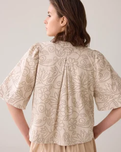 Discount Laser-cut blouse jacket Blusen