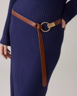 Clearance Leather belt with button fastening Zubehör