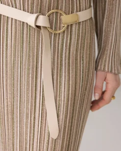 New Leather belt with button fastening Zubehör