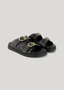Online Leather sandal with studs Schuhe