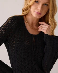 Hot Long ajour dress Kleider